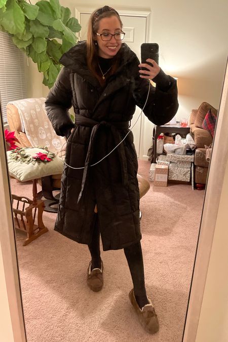 This winter puffer coat is EVERYTHING and currently on major sale! It feels like wearing a duvet! It runs very large, I’m in an XS and it still has plenty of room even wearing a sweater underneath. It has thumb holes in the sleeve lining so you can put gloves easily over top! Also comes in brown and olive green. 

#LTKstyletip #LTKSeasonal #LTKsalealert
