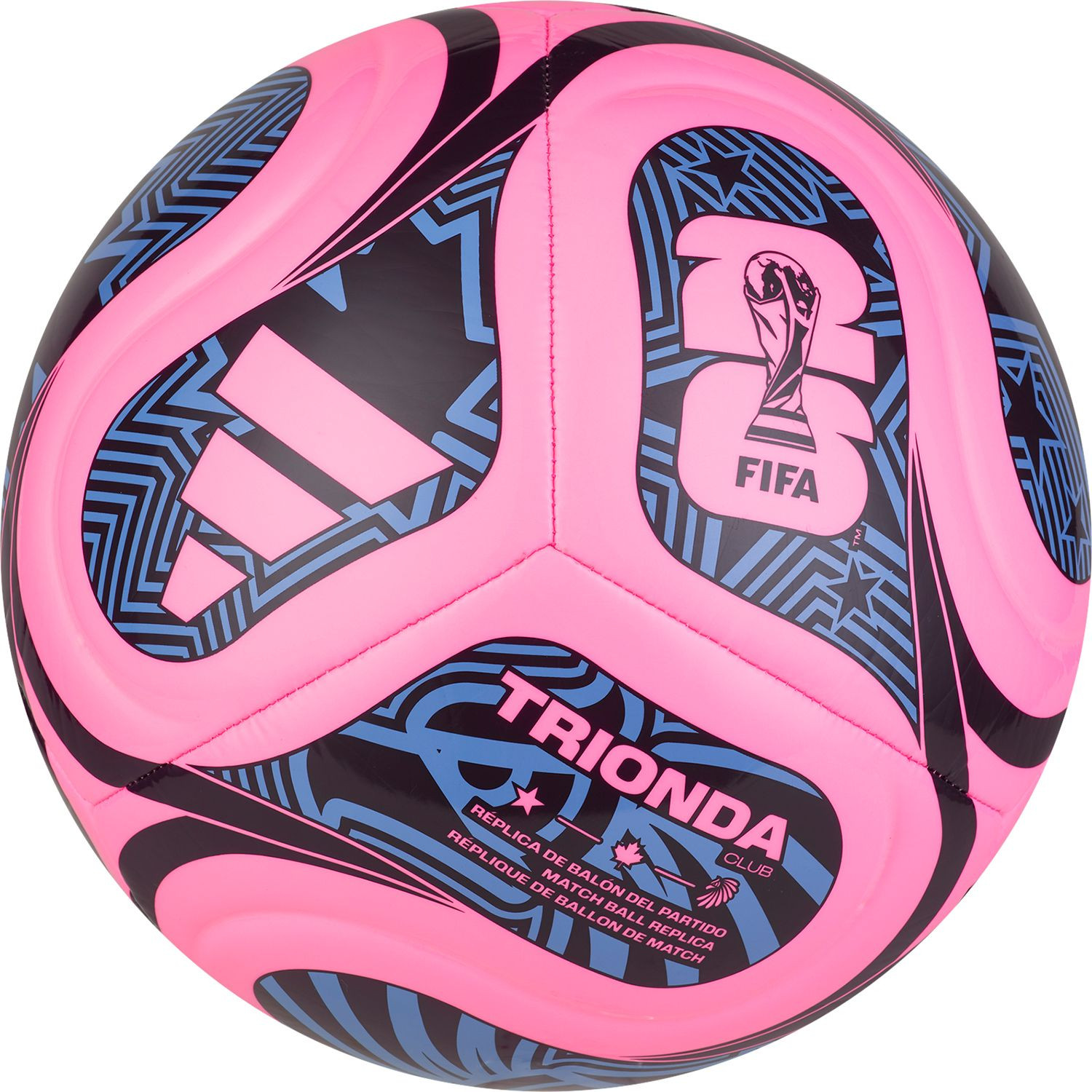 adidas FIFA World Cup 2026 Trionda Club Soccer Ball, Size 3, Maroon/Pink | DICK'S Sporting Goods
