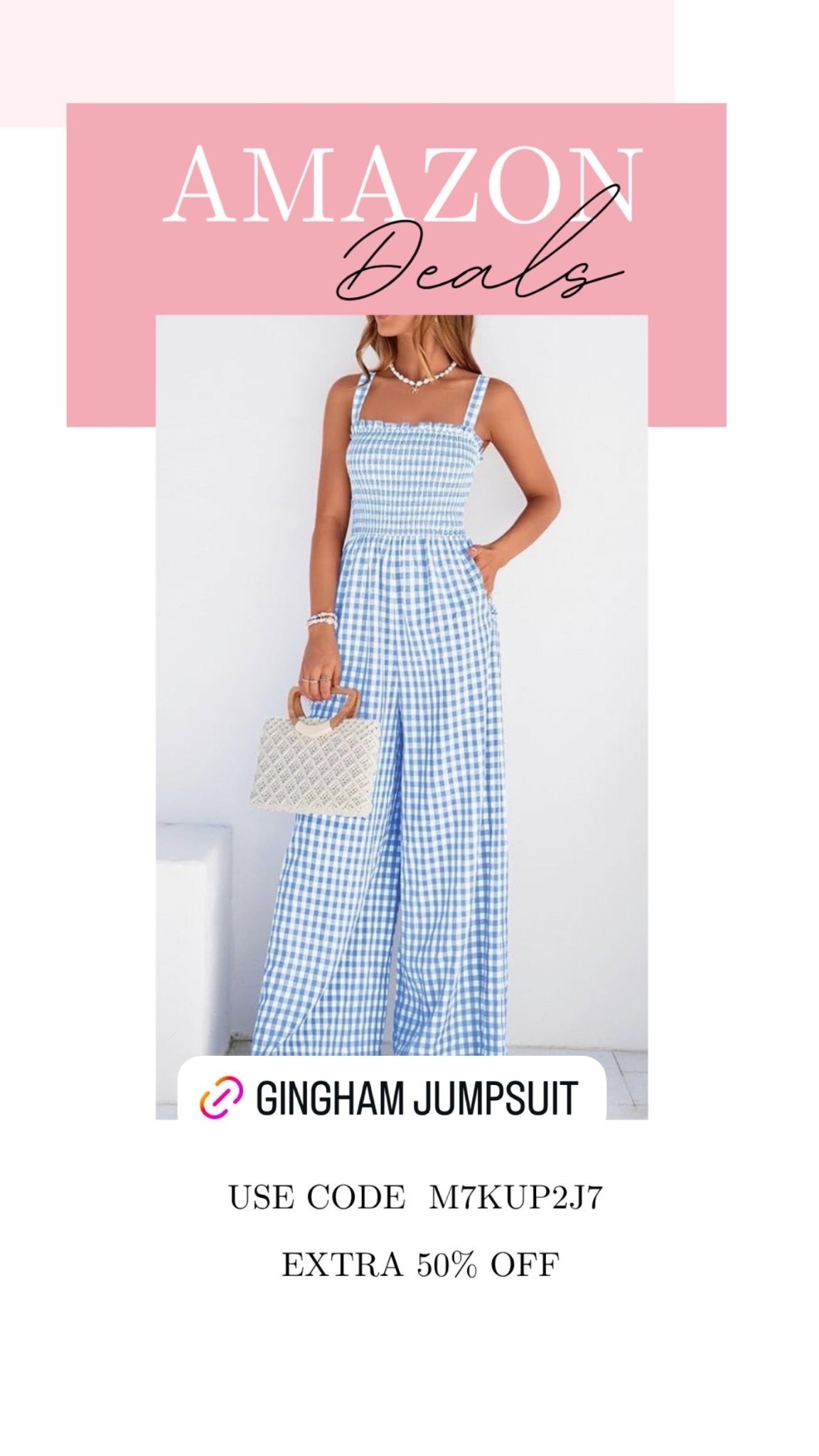 Gingham jumpsuit on deal! So cute for summer!!

#LTKSeasonal #LTKMidsize #LTKSaleAlert