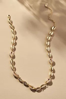 Pavé Cowrie Shell Necklace | Anthropologie (US)