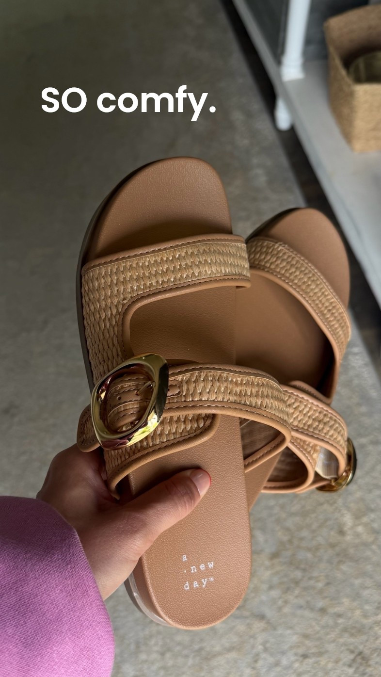 These summer slides are 30% off! Great memorial day sale. They are SO comfy! #targetfinds #targetsale #memorialdaysale #summershoes

#LTKootd #LTKSaleAlert #LTKSeasonal