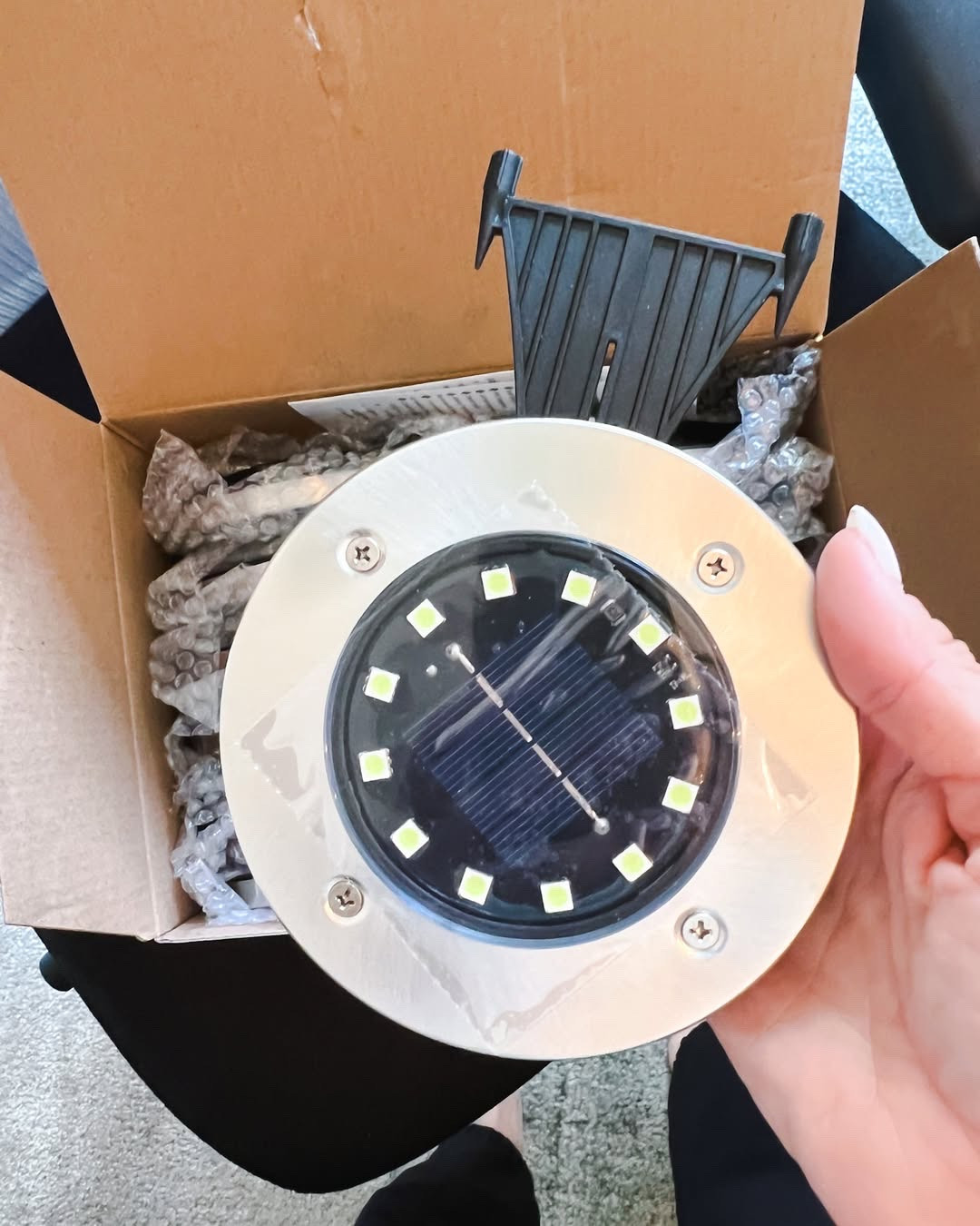 We have these outdoor solar lights all around the landscaping in our yard and they work fantastic! Get a pack of 12 on price drop now!

outdoor electric lighting
string lights patio setup
solar powered garden lights
electric lawn tools
cordless leaf blowers
electric pressure washers
outdoor extension cords
smart outdoor plugs
electric patio heaters

#LTKSeasonal #LTKSaleAlert #LTKHome