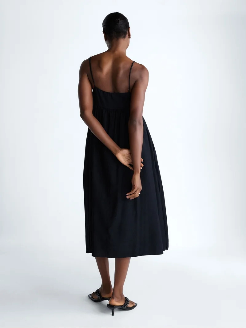 Scoop Women's and Women's Plus Flowy Maxi Dress, Sizes XS-4X | Walmart (US)