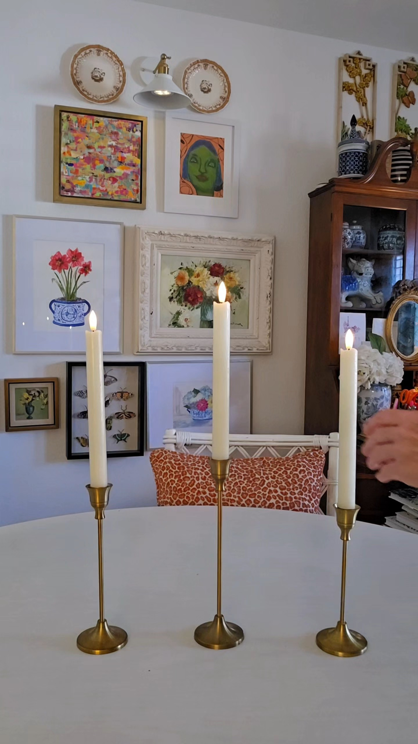 Transfer boring taper candle holders into garden creations. Such a creative way to set a lovely table.

#LTKValentine #LTKSeasonal #LTKHome