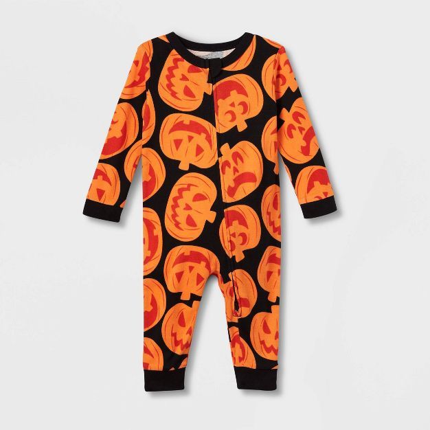 Baby Halloween Pumpkins Snug Fit Matching Family Pajama - Hyde & EEK! Boutique™ Orange | Target
