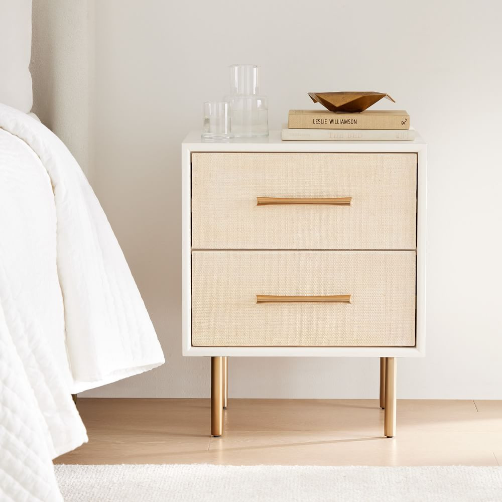 Margot Raffia Nightstand (20.5") | West Elm (US)