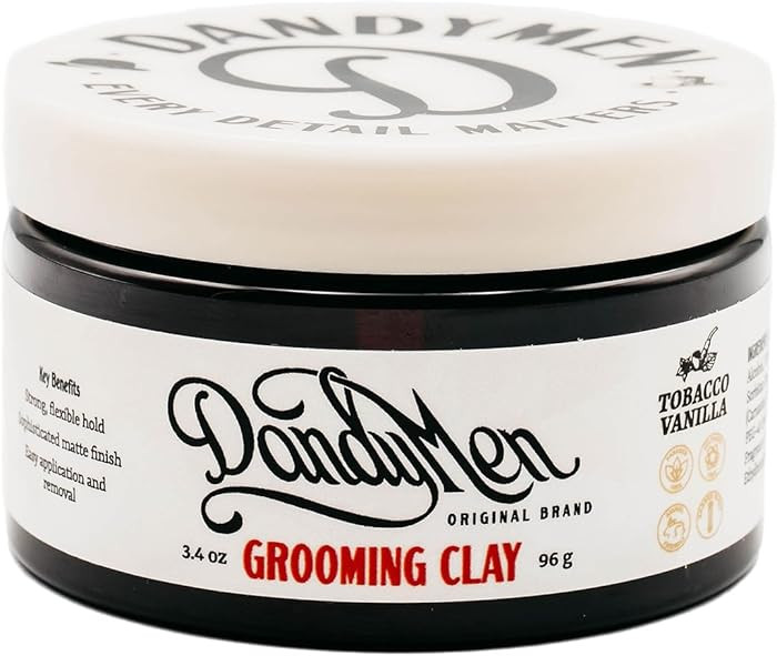 Grooming Clay – Strong Hold, Natural Matte Finish, and Flexible Styling with Kaolin Clay & Bees... | Amazon (US)