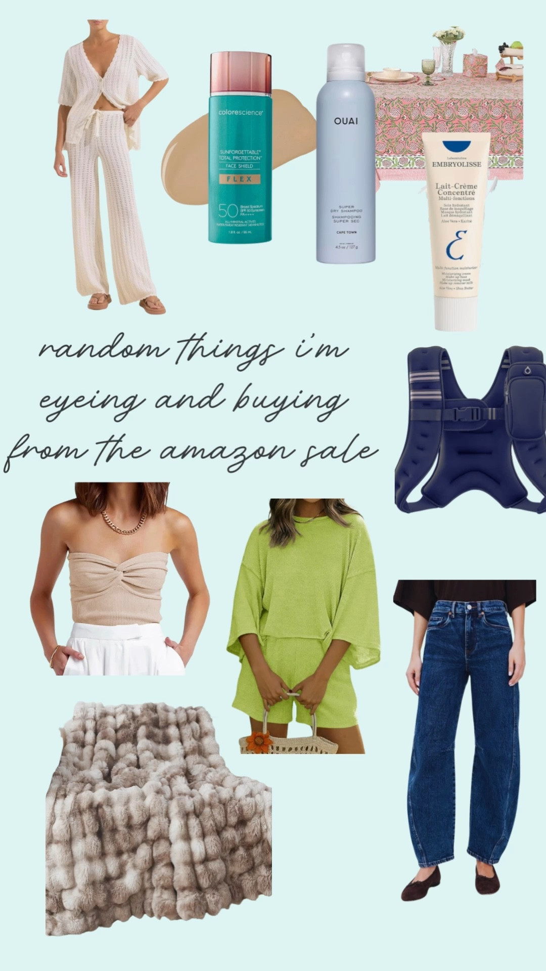 The Amazon Spring Sale is on and here are all the things I’m buying and a couple things I’m still eyeing. No rhyme or reason just a few beauty favorites, some cute matching sets and a (gasp) weighted vest! Do I dare? We shall see!

#LTKOver40 #LTKmomlife #LTKdayinmylife
