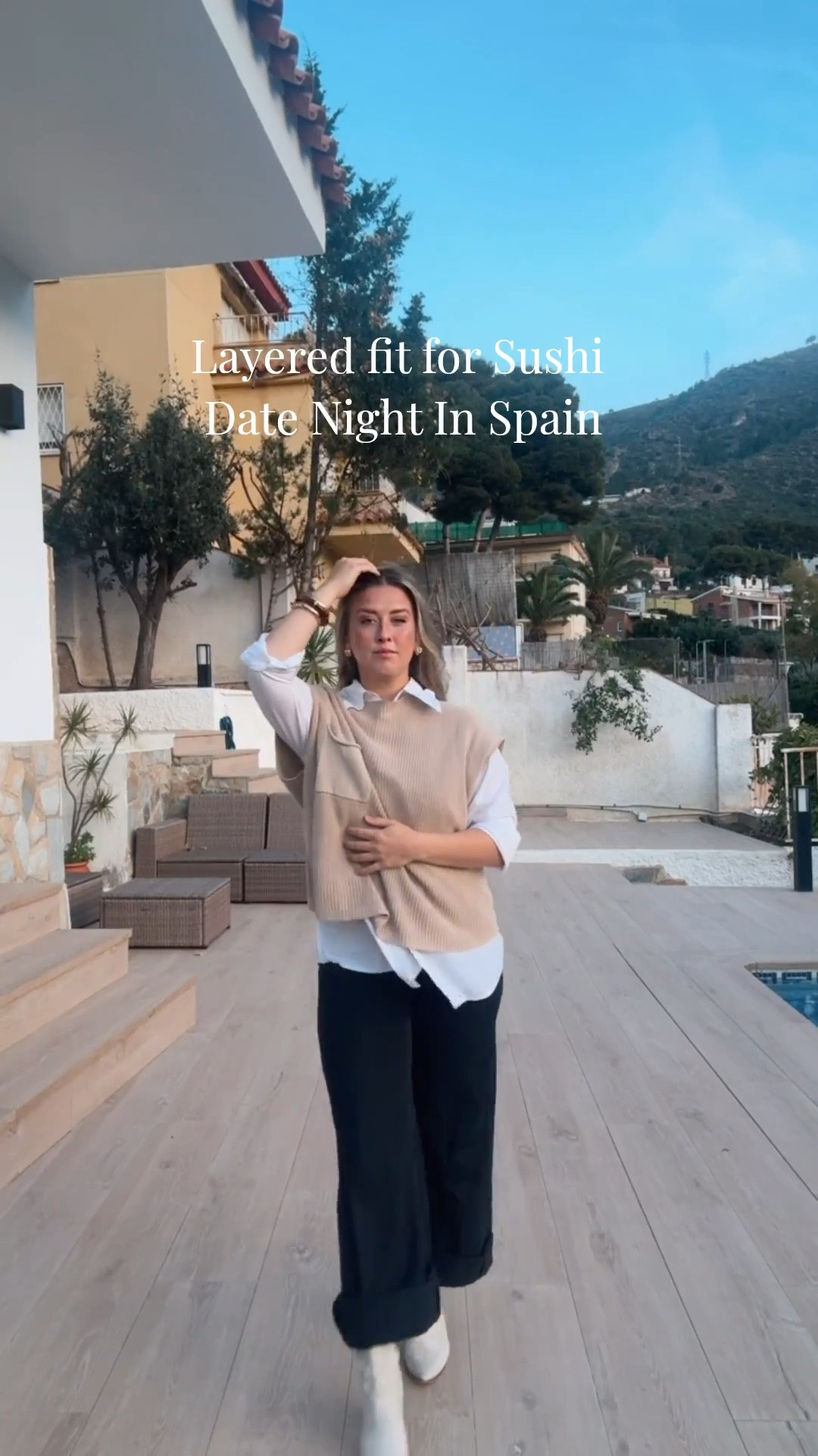 What I wore for our Sushi Date last night in Spain 🇪🇸 

I wanted to get out of my comfort zone last night and layer some pieces of items I’ve had for a while.  I often feel like I need to buy “what’s in style” which could cost you so much more than you need to spend.  

🤎 The beige sweater top is part of my favorite set from Amazon.  

🤍 White blouse underneath is from We Wore What - I linked a dupe from Amazonn

👖 Black Jeans are a staple item from Levi (currently on Sale!)

💎Earrings are from Mango (dupes from Amazon also linked). 

👢 Booties are Coconut by Matisse - from a shop in Napa Valley - I’ve linked a similar boot by Matisse since mine are a few seasons past

Normally, I would just wear the sweater without the blouse underneath, but I LOVED the layered look for this chilly, windy night in Spain!

Shop my look here 💋 

#LTKSpringSale #LTKootd #LTKSaleAlert