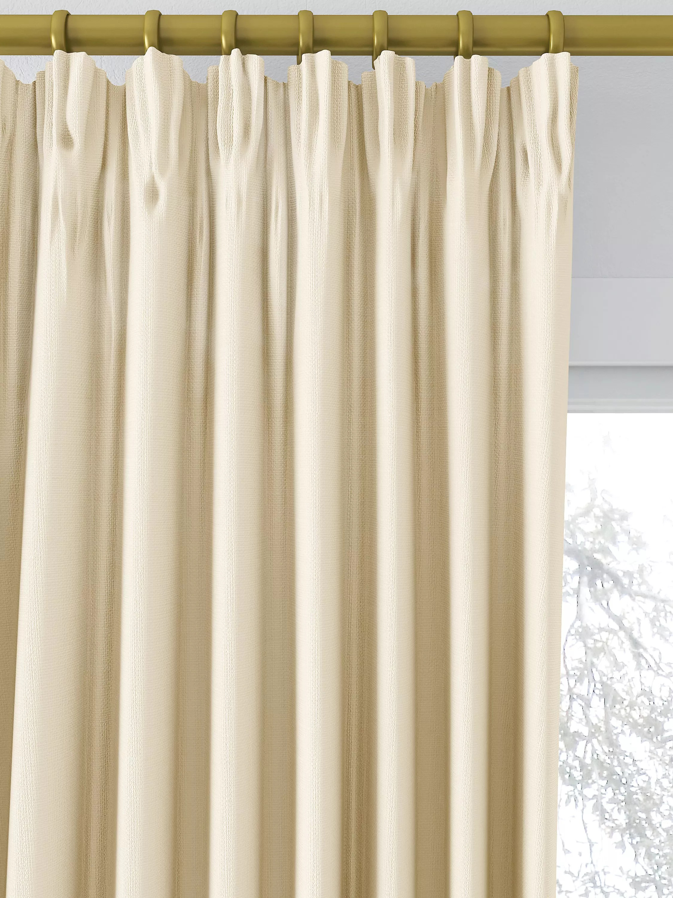 John Lewis Textured Weave Pair Blackout Lined Pencil Pleat Curtains | John Lewis (UK)