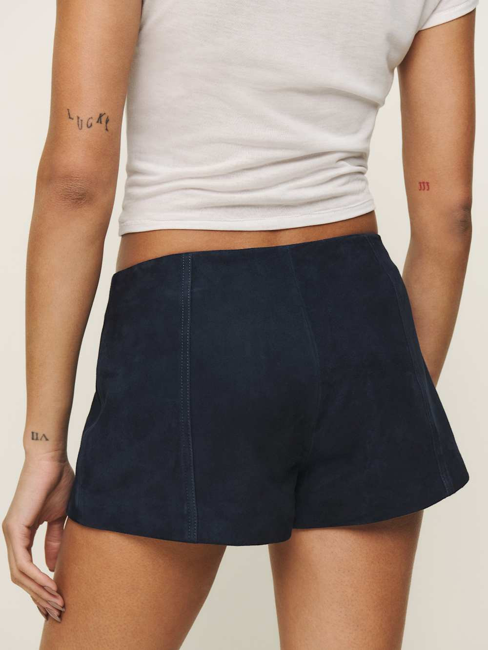 Veda Rory Leather Short | Reformation (Global)