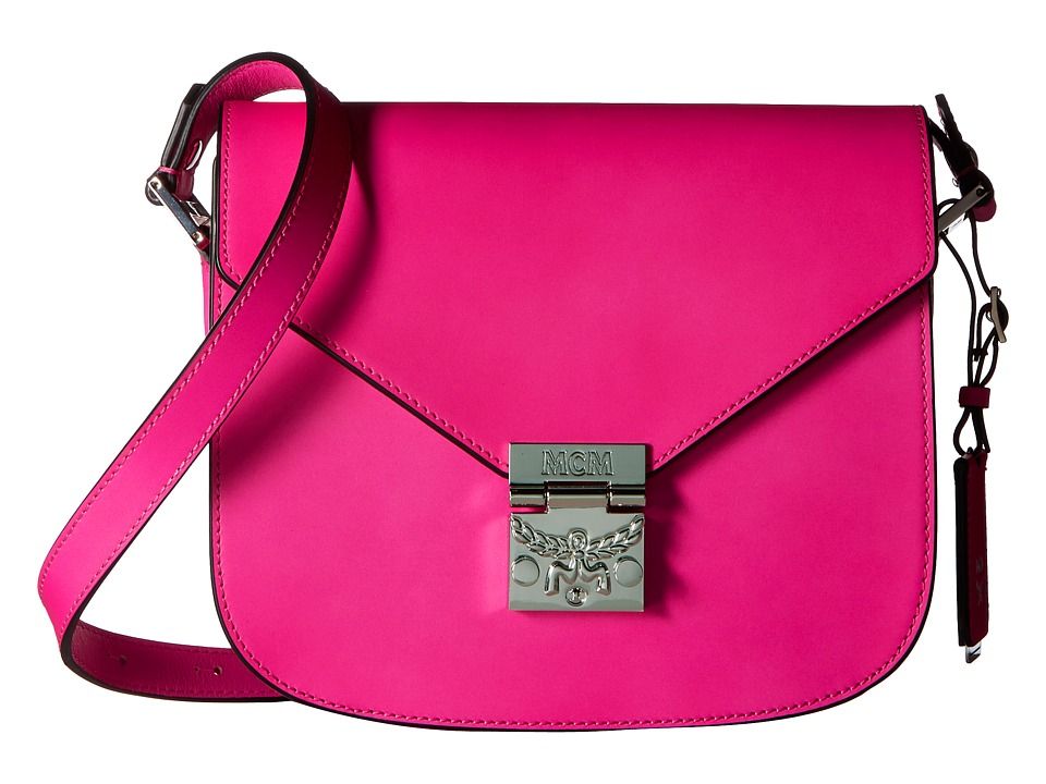 MCM - Patricia Small Shoulder (Electric Pink) Shoulder Handbags | Zappos