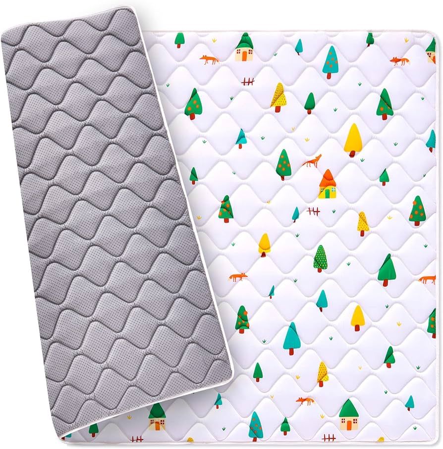 Premium Foam Baby Play Mat 50" X 50", Thick One-Piece Crawling Mat, Odorless Baby Mat Floor Mat, ... | Amazon (US)