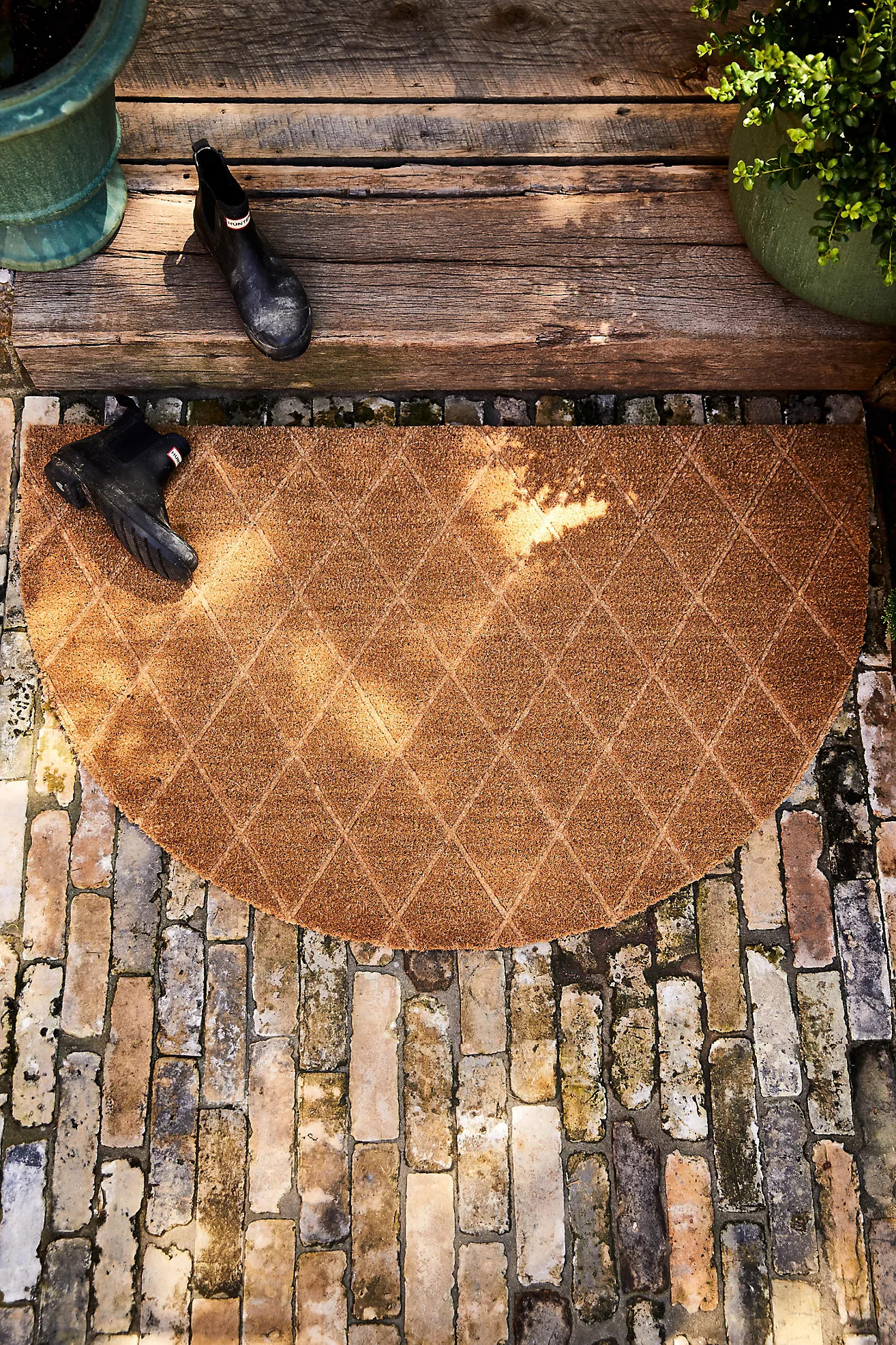 Trellis Half Moon Doormat | Terrain