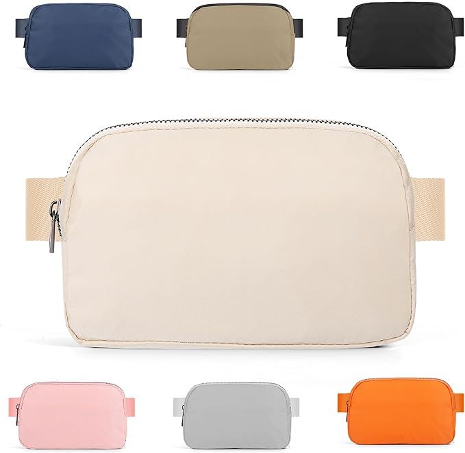 ZPN Mini Fanny Pack Creamy Belt Bag for Women and Men, Fashionable Waterproof Waist Pack with Adj... | Amazon (US)