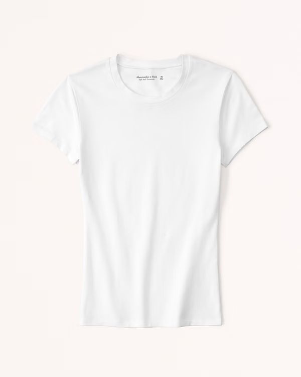 Soft Matte Seamless Tuckable Baby Tee | Abercrombie & Fitch (US)