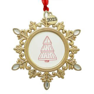 Gold Snowflake & Jewels 2" x 2" Christmas Ornament Frame by Studio Décor® | Michaels | Michaels Stores