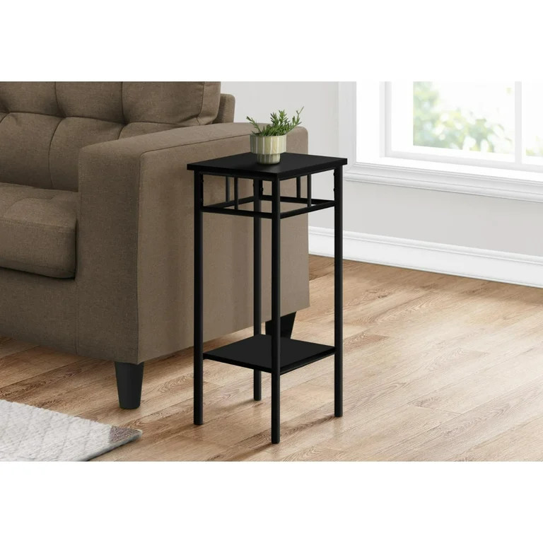 Monarch Specialties Accent Table, 28 in. H, Black, Black Metal | Walmart (US)