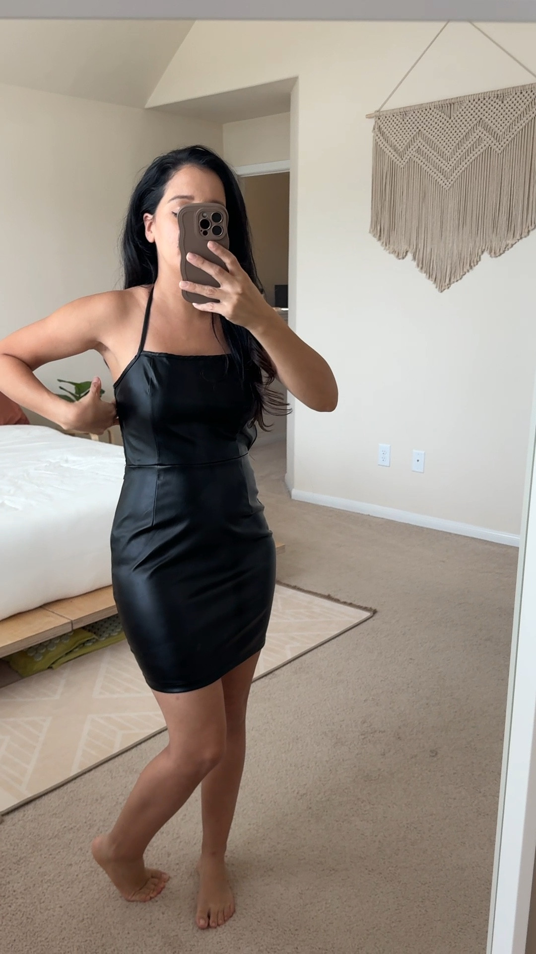 Little black faux leather dresss

#LTKFallSale #LTKHalloween #LTKVideo