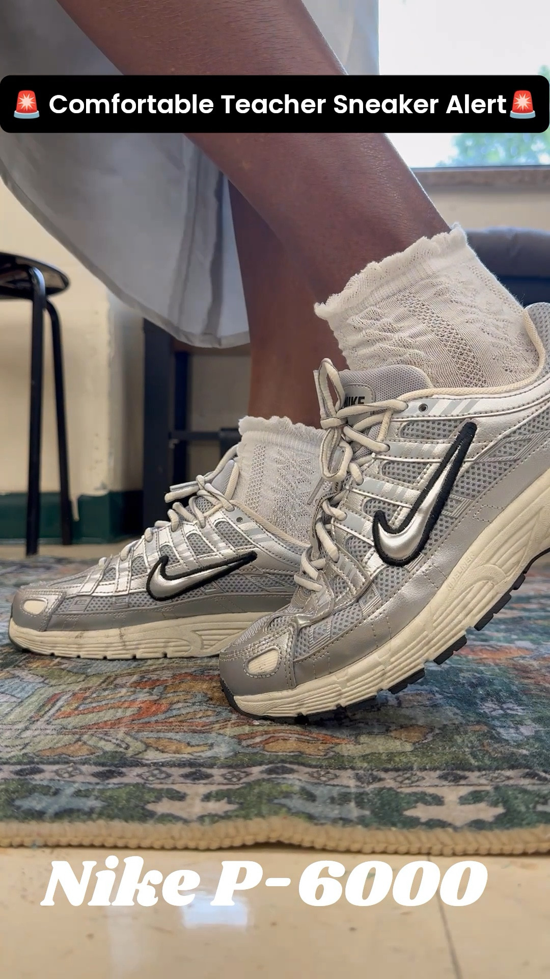 As a teacher comfort is key! My teacher outfits usually are styled with a sneaker since I am in my feet all day.

The Nike P-6000 is perfect for any teacher outfit look. They play well in any business casual outfit. Pair with cute coquette style socks to complete the look! 👟

#LTKActive #LTKShoeCrush #LTKStyleTip