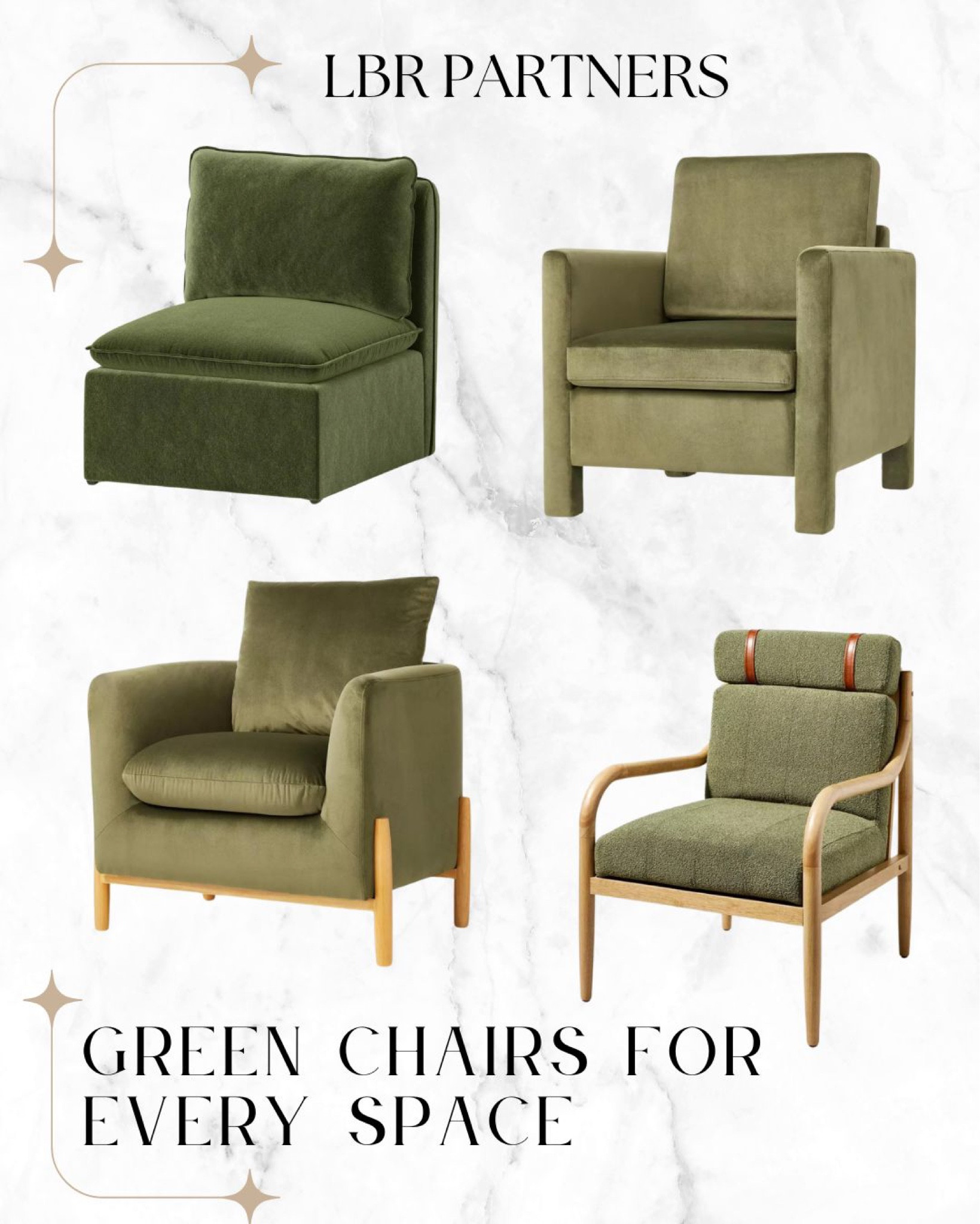 Embrace screen when designing your new space with our favorite green chairs for your home!