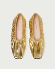 Tove Gold Leather Ballet Flat | Loeffler Randall