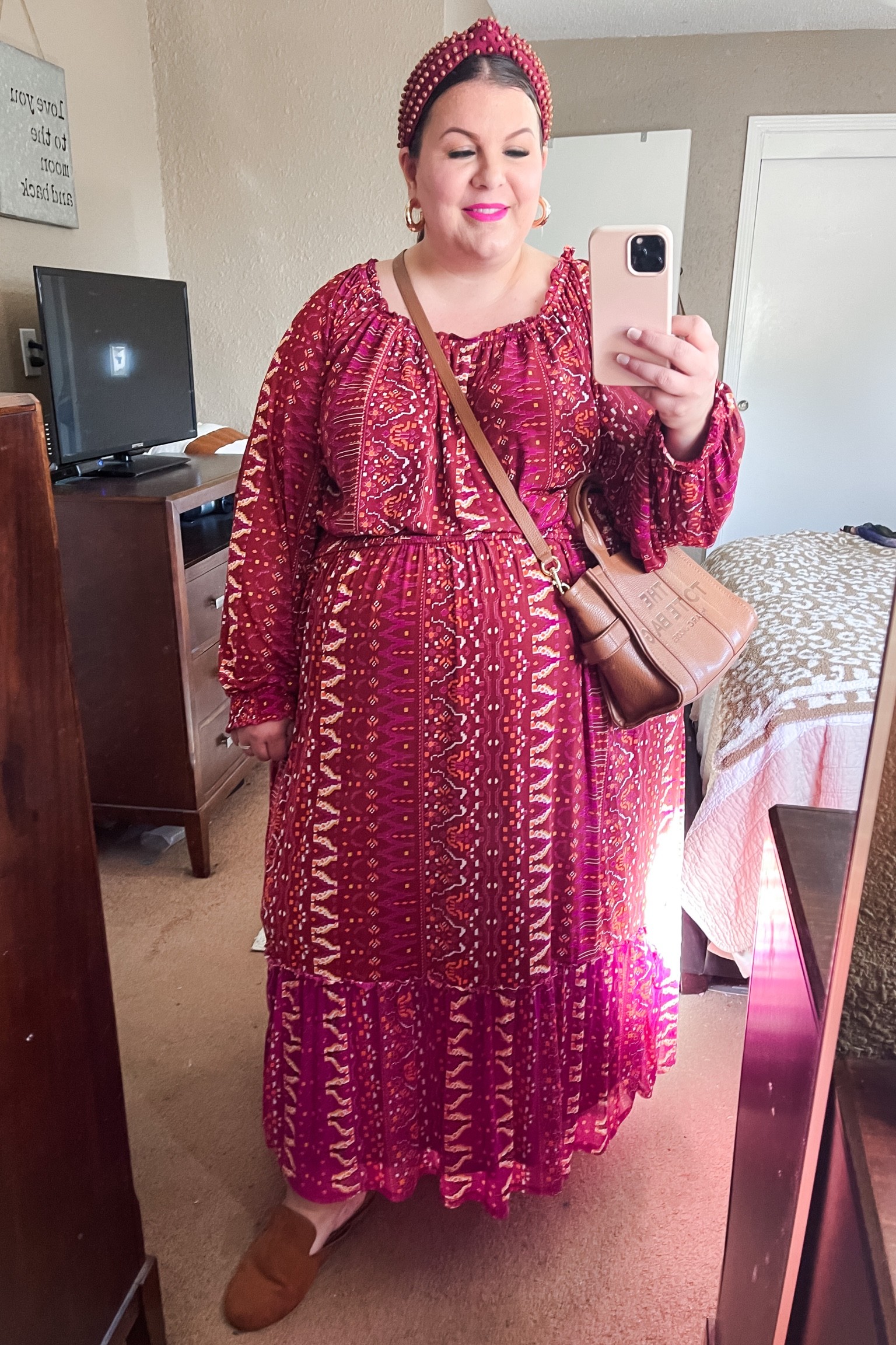 This plus size maxi dress would be so gorgeous for a fall family photos outfit! If you need a plus size fall wedding guest dress, this one would be great for that as well. Runs generously on sizing! 

#LTKstyletip #LTKunder50 #LTKcurves