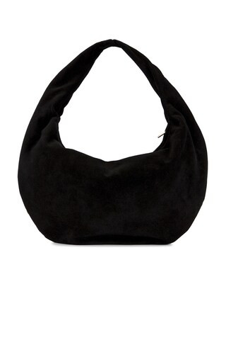 Flattered Alva Shoulder Bag in Suede Black from Revolve.com | Revolve Clothing (Global)