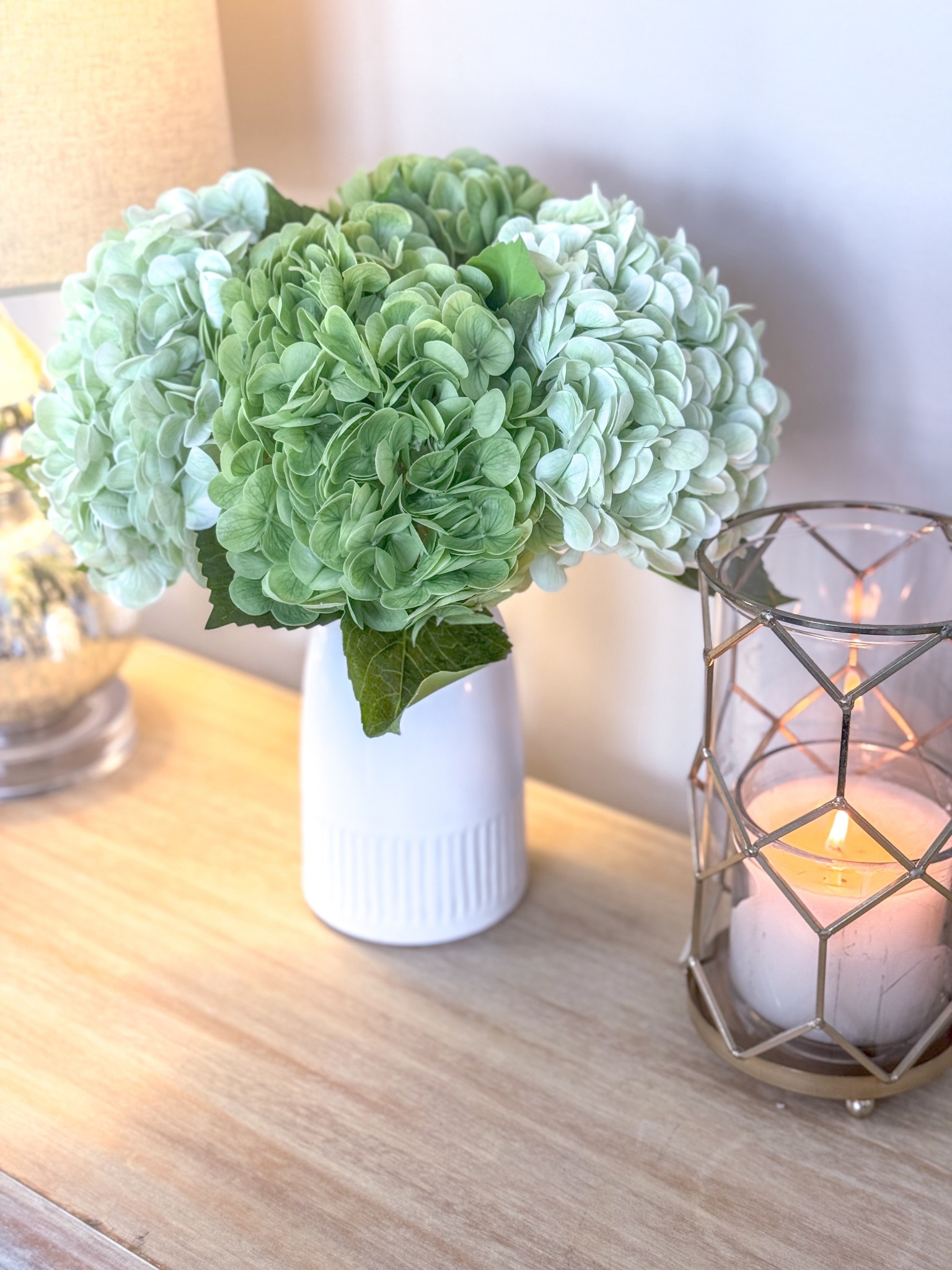 the best faux hydrangeas 🤍#amazonfinds #fauxflorals #hydrangeas 