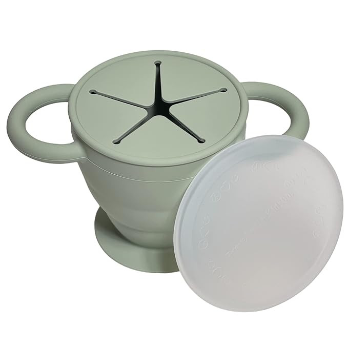 BraveJusticeKidsCo. | Snack Attack II Snack Cup | Collapsible Silicone Snack Container | Toddler ... | Amazon (US)