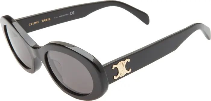 Triomphe 52mm Oval Sunglasses | Nordstrom