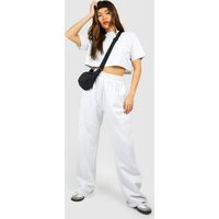 Womens Straight Leg Jogger - Grey - S | boohoo (US & Canada)