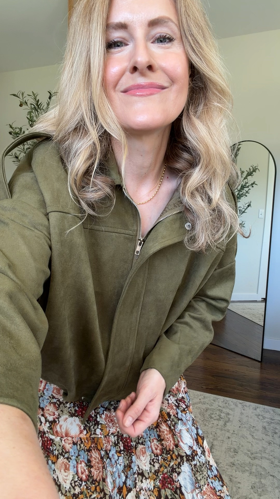 Amazon fall jacket, oversized fit, this is the small. Comes in several colors. And I love this skirt, too, perfect for fall date night, church, family photos, anything! #amazonfashion

#LTKOver40