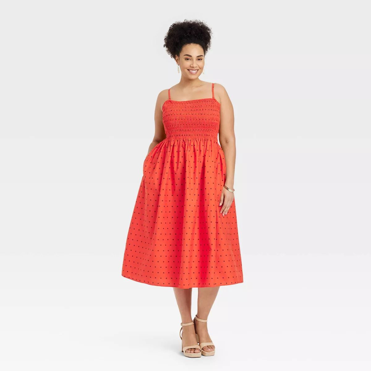 Women's Easy Summer Smocked Midi Sundress - A New Day™ | Target