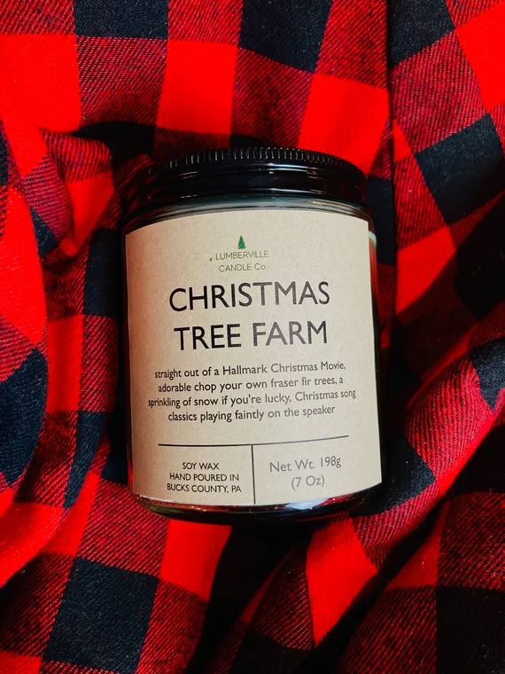 Christmas Tree Farm Scented Soy Candle-soy Candle Gift  | Etsy | Etsy (US)