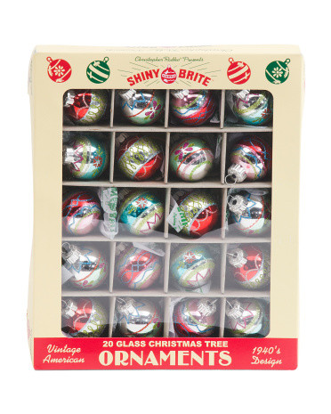 20 Count Round Ornaments Set | TJ Maxx
