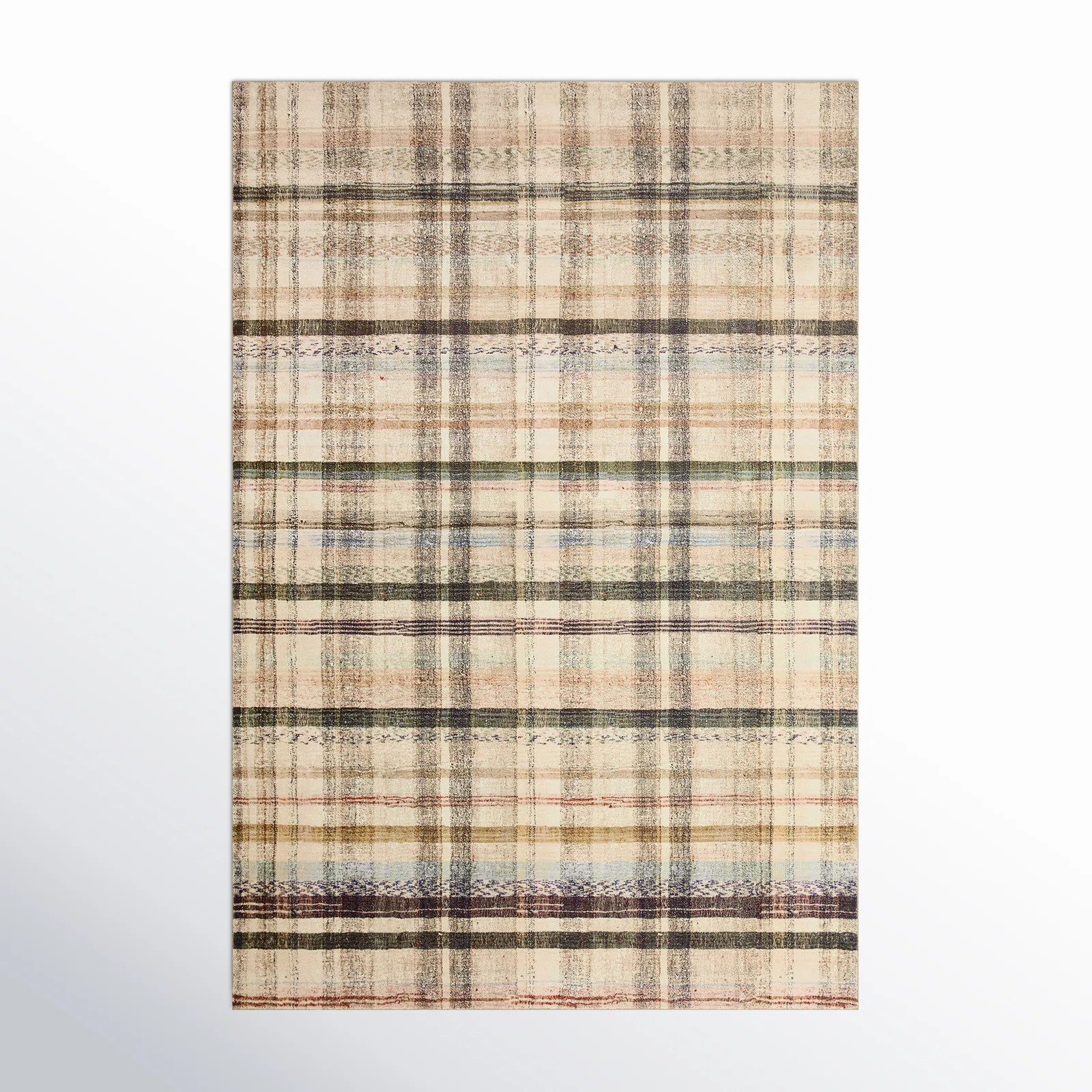 Chris Loves Julia x Loloi Humphrey Collection HUM-02 Ivory/Green/Gray/Black, Contemporary Area Ru... | Birch Lane