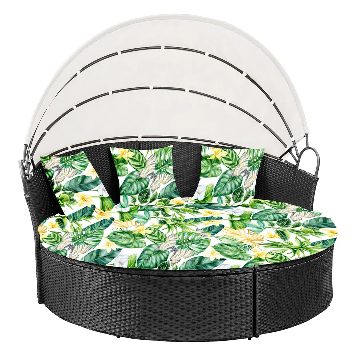 66-Inch Round Daybed Cover Set, Includes  Mattress Protector & 3 Separate Pillow Covers, 4-Pcs Ou... | Wayfair North America