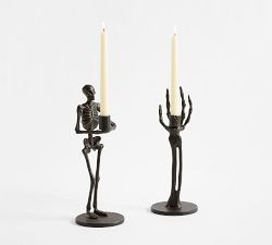 Skeleton Candle Holder | Pottery Barn (US)