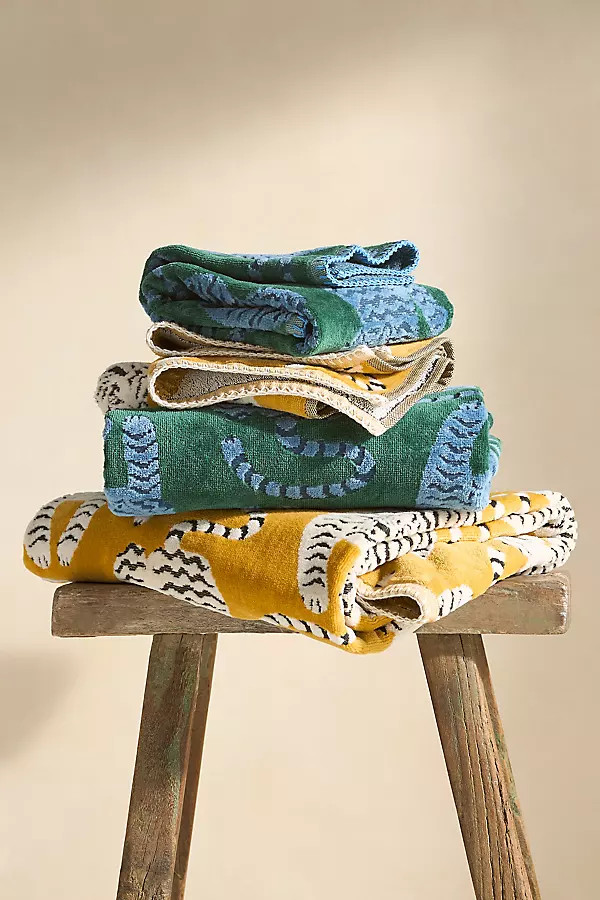 Isa Tiger Cotton Towel Collection | Anthropologie (US)