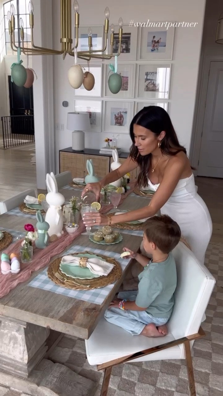 Easter tablescape 🐰 love these pastel bunnies - they come in multiple colors in two sizes and are under $10 🩷

Easter decor; easter tablescape, Easter morning, Easter decorations, Easter brunch, Easter dress, toddler Easter outfit, bunny decoration, kitchen decor, Easter kitchen decor, Walmart, Walmart home, Christine Andrew 

#walmartpartner @walmart #walmarthome

#LTKSeasonal #LTKhome #LTKfindsunder50