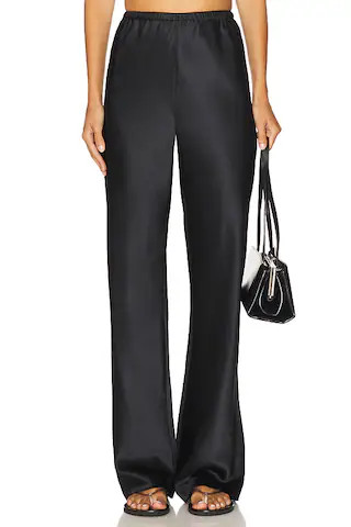 EAVES Loretta Silk Pants in Black from Revolve.com | Revolve Clothing (Global)