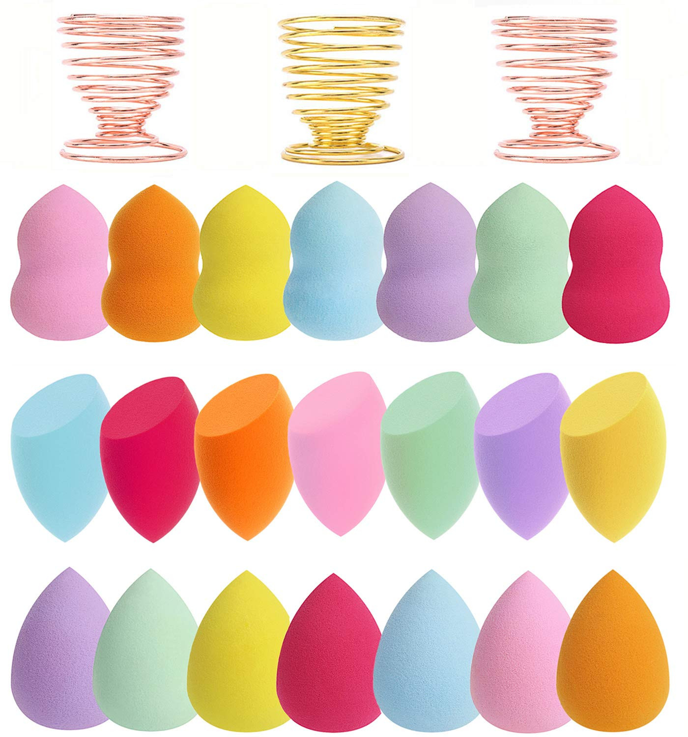 Abgream 24pcs Makeup Sponge Blender Set - 21 Pcs Latex-Free Vegan Sponges with 3 Pcs Makeup Blend... | Amazon (US)