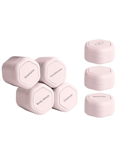 Cadence Travel Containers - Daily Routine Capsule Set - Magnetic Travel Capsules - For Shampoo, C... | Amazon (US)