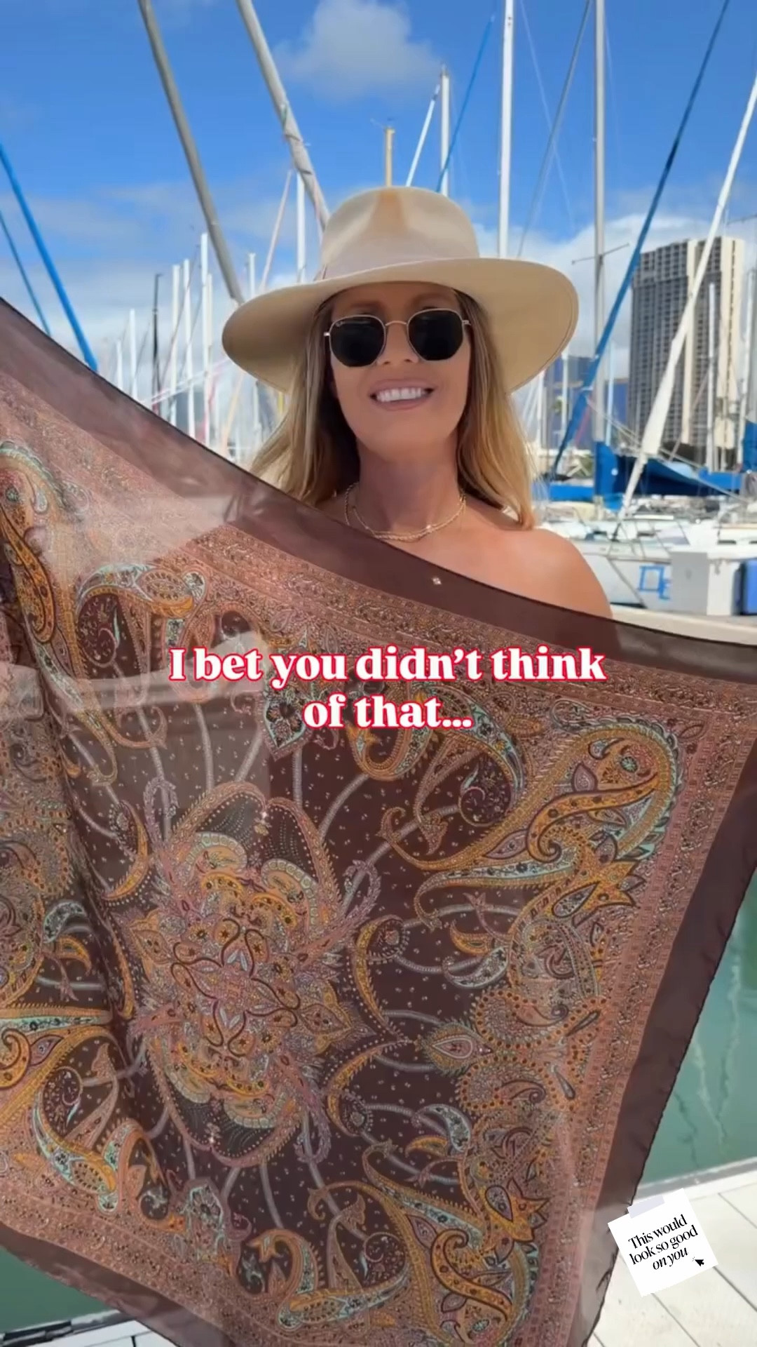 Would you wear a scarf as a top ? YES or NO ?

#scarfhacks #diyfashion #diytop

#LTKootd #LTKU #LTKSpringSale