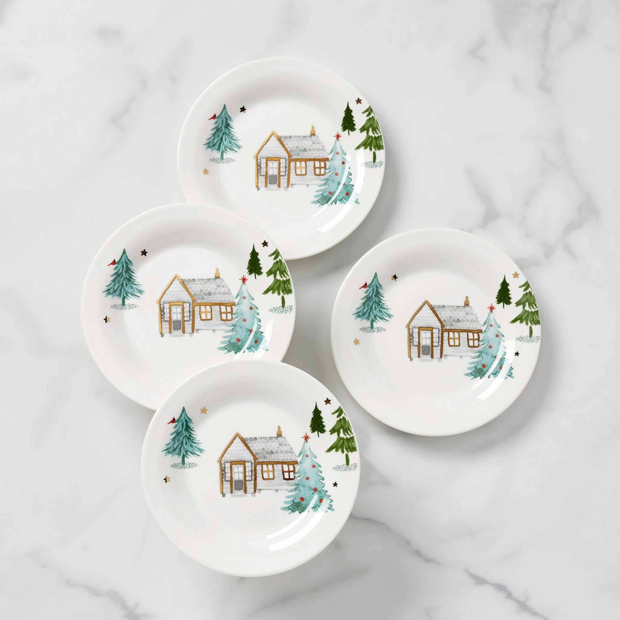 Lenox Balsam Lane Tidbit Dessert Plate (Set of 4) | Wayfair North America