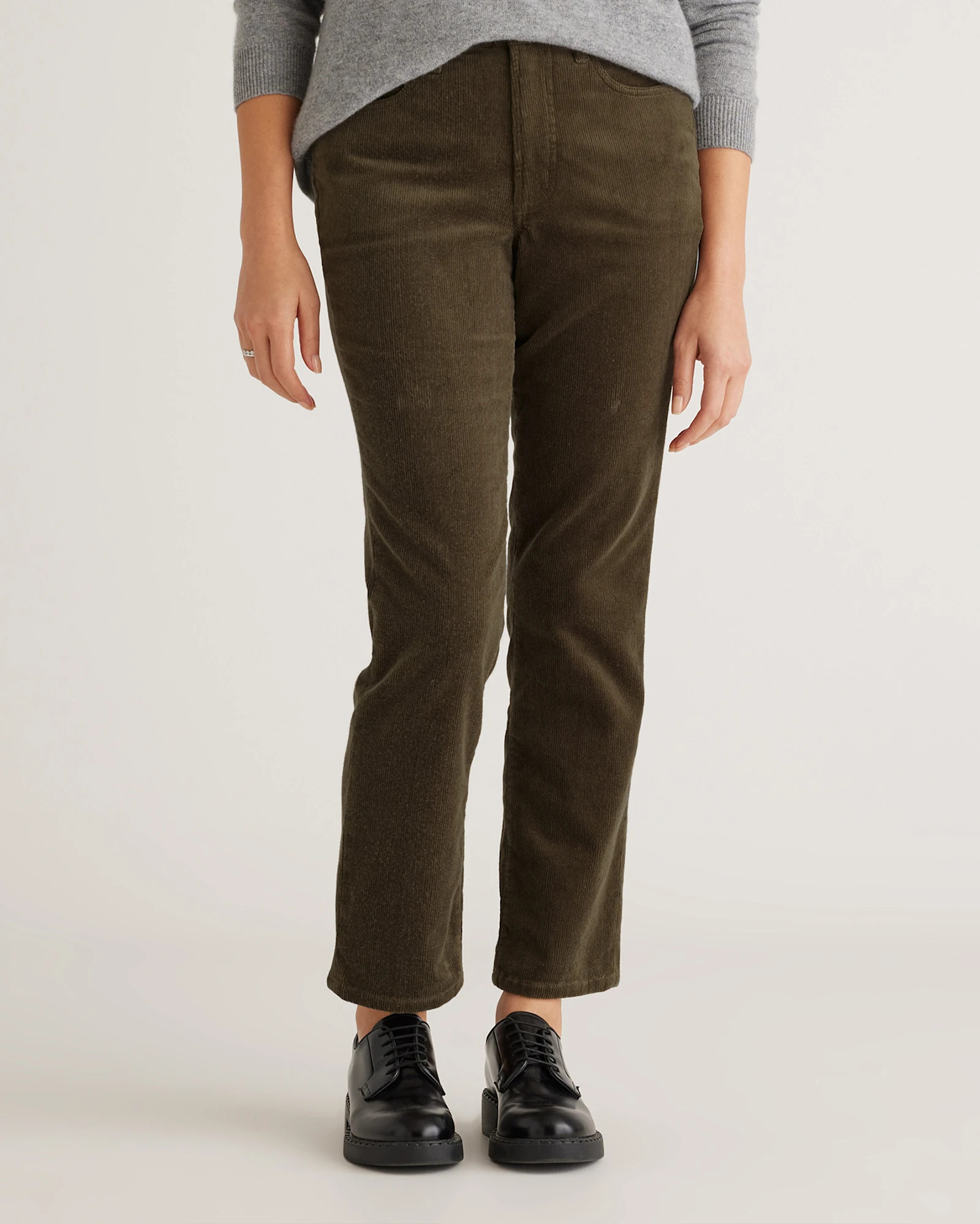 Organic Stretch Corduroy Straight Leg Pants | Quince