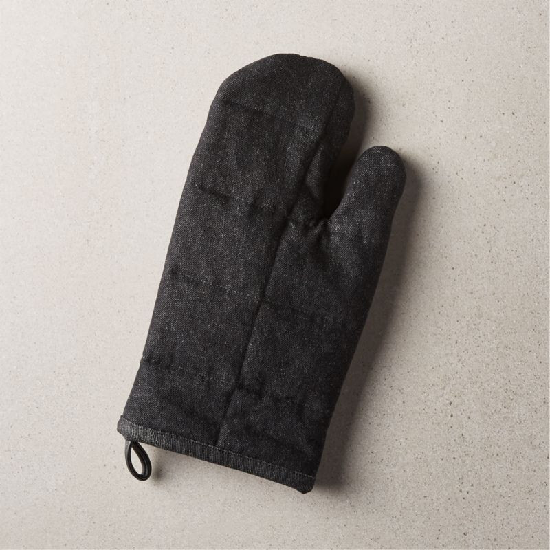 Puff Black Oven Mitt + Reviews | CB2 | CB2