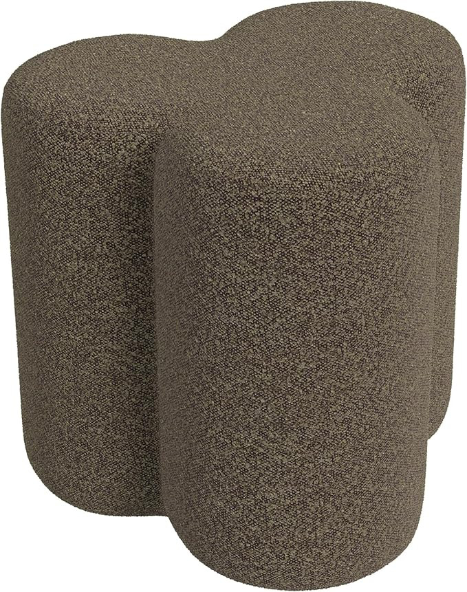 Amazon Basics Ottoman with Storage, Tufted Round Upholstered Footstool, Linen, Burlap Beige, ‎2... | Amazon (US)