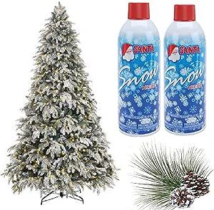 Prextex Winter Textured Snow Spray - 2pk 13oz Aerosol Bottles - Artificial Snow, Christmas Snow A... | Amazon (US)